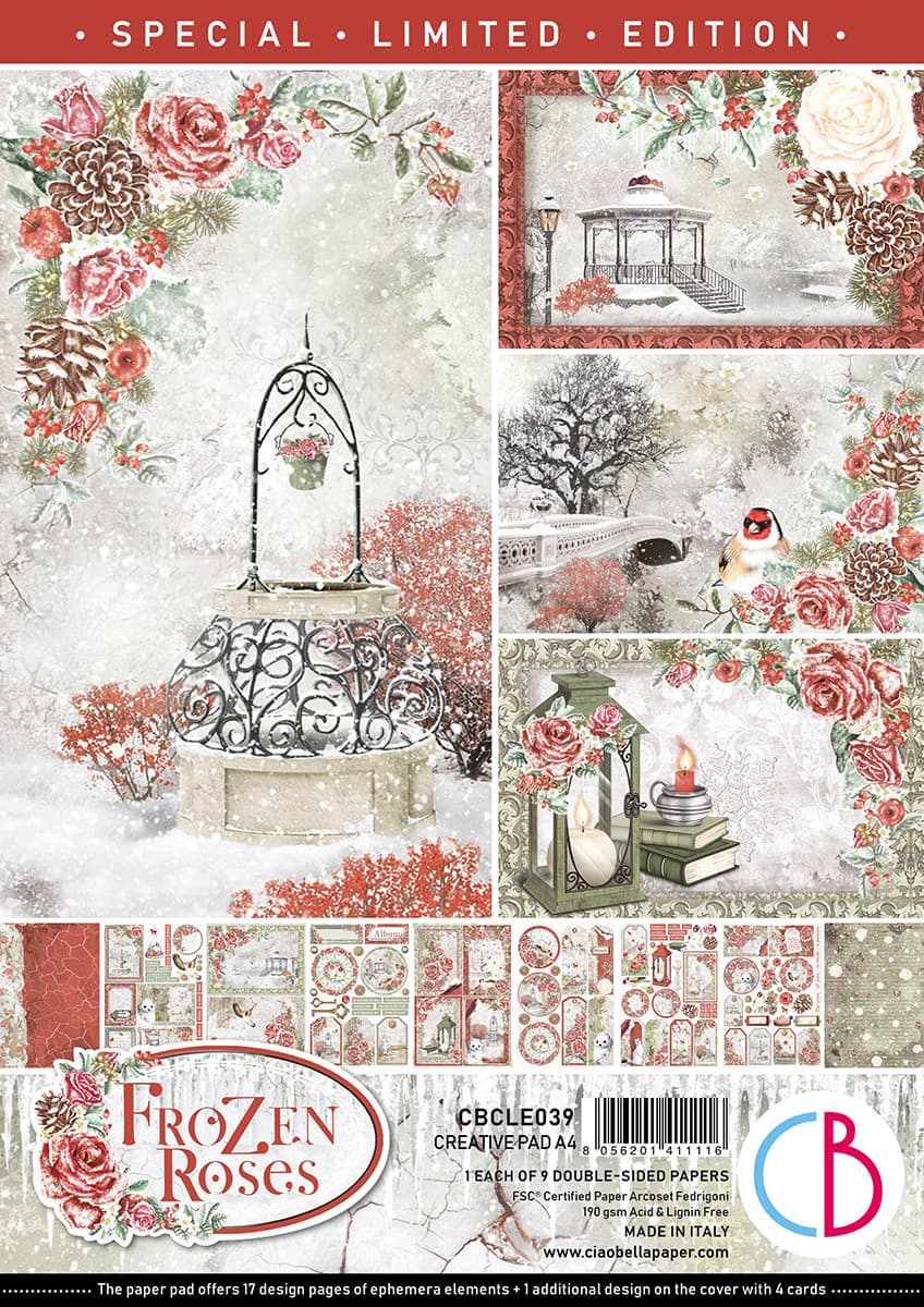Ciao Bella Creative Pad A4 - Frozen Roses