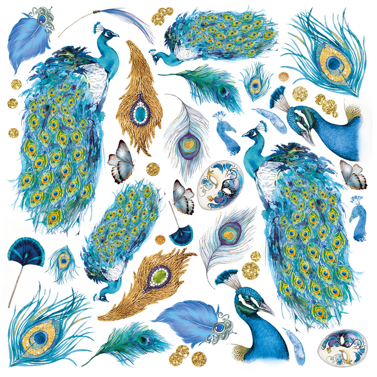 Ciao Bella Paper Pad "Indigo" 6x6 '' (15x15 cm)