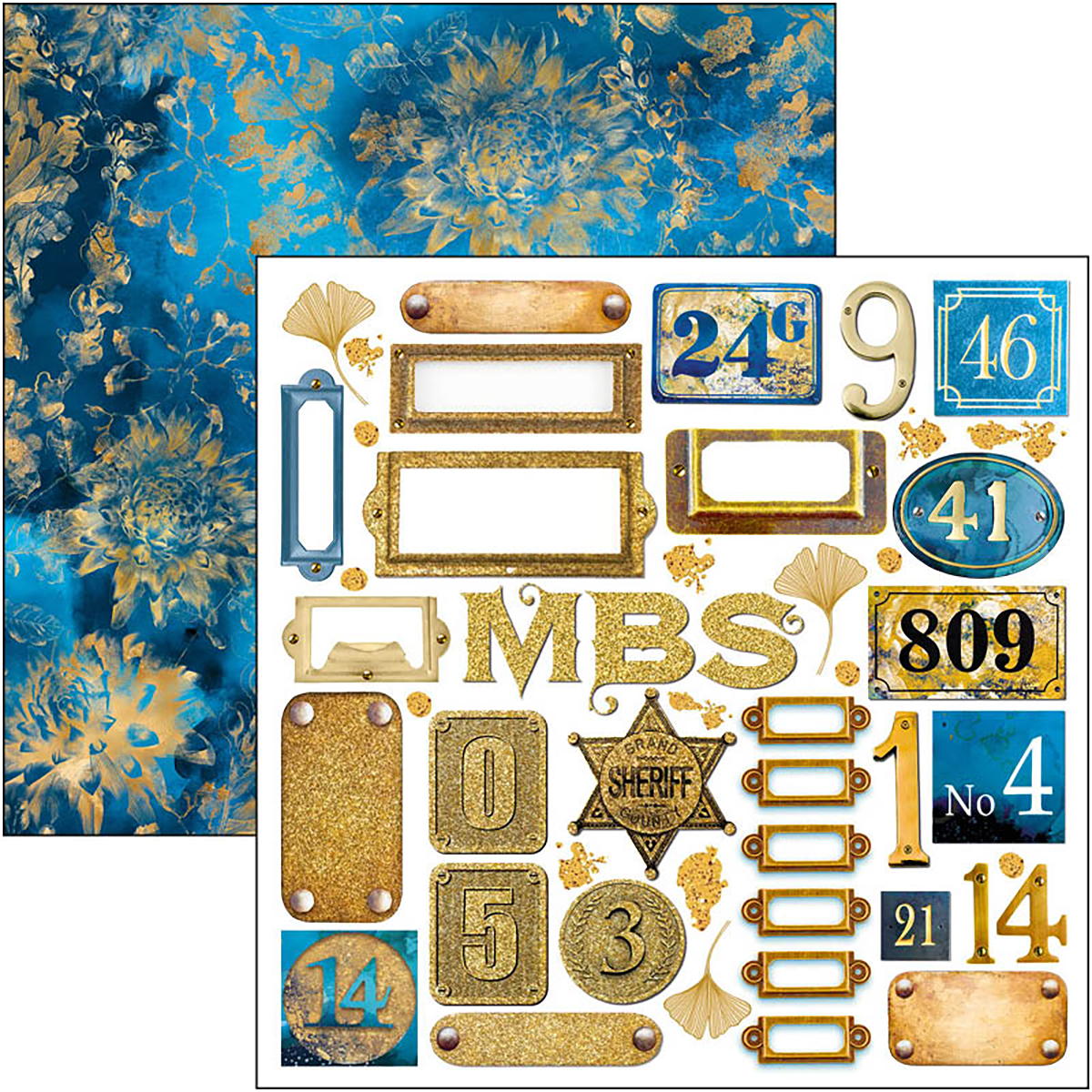 Ciao Bella Paper Pad "Indigo" 6x6 '' (15x15 cm)