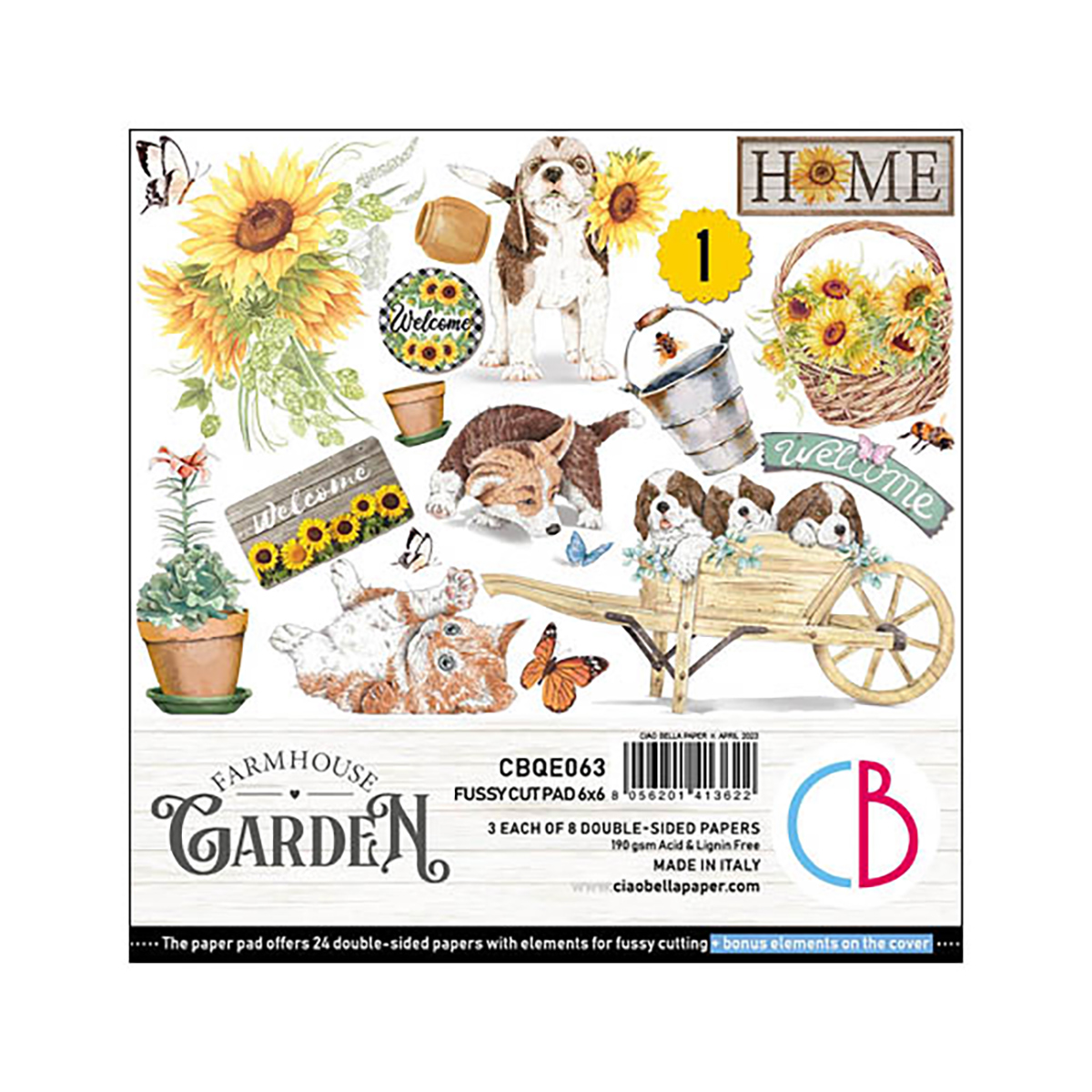 Ciao Bella Fuzzy Cut Pad - Farmhouse Garden