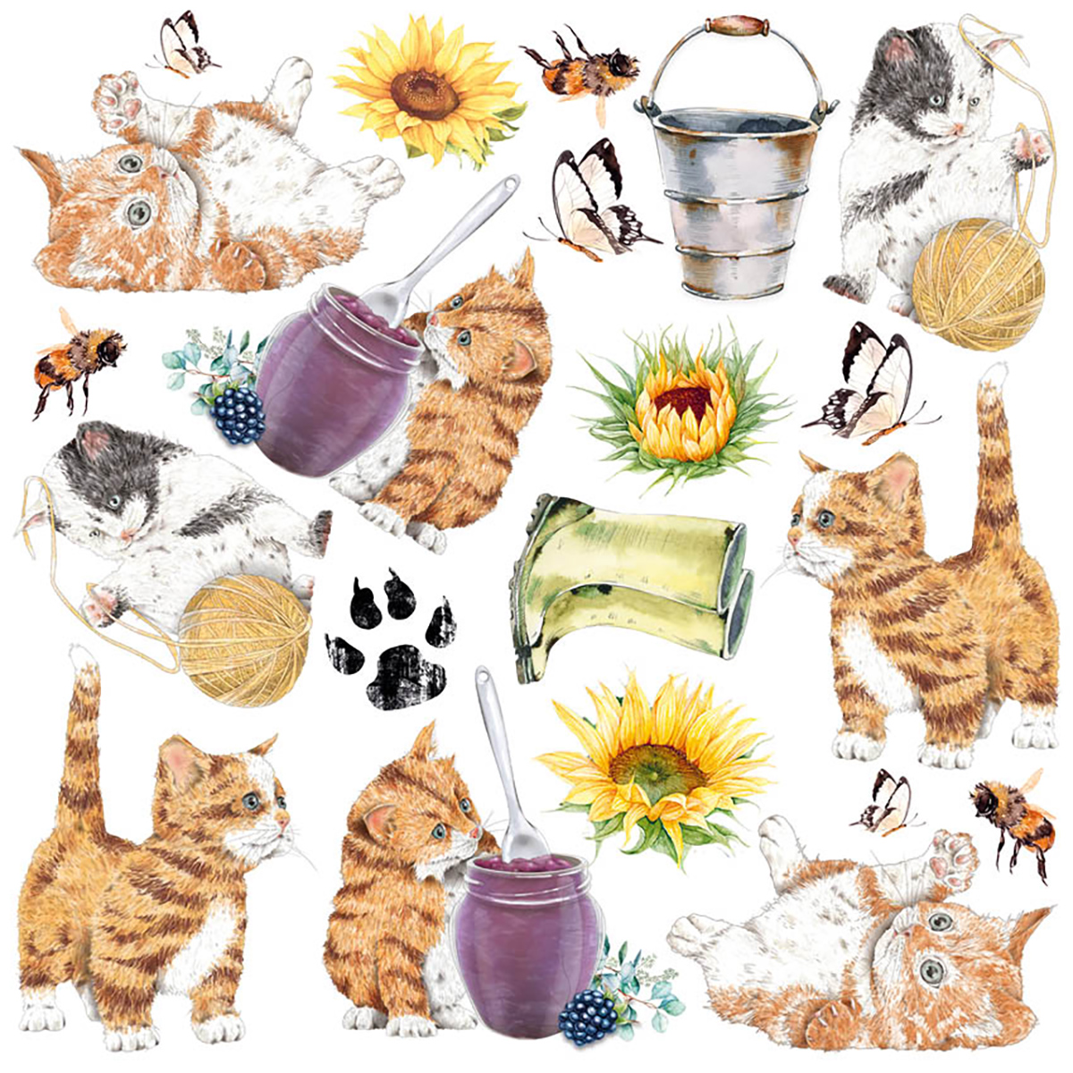 Ciao Bella Fuzzy Cut Pad - Farmhouse Garden