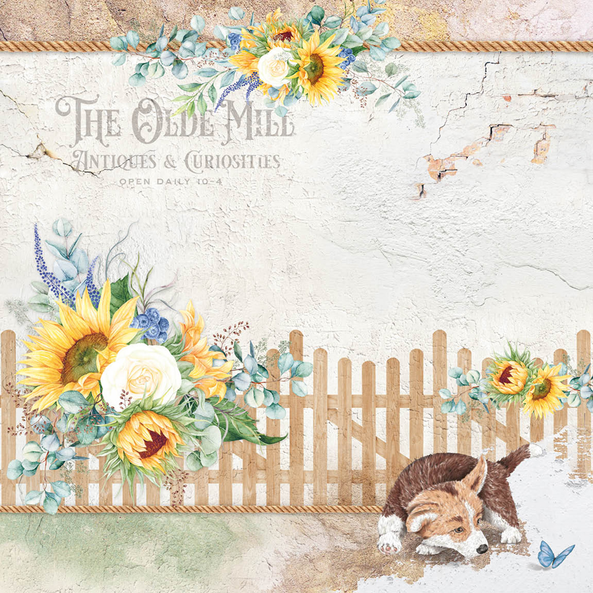 Ciao Bella Paperpad "Farmhouse Garden" 8x8 '' (20,3x20,3 cm)