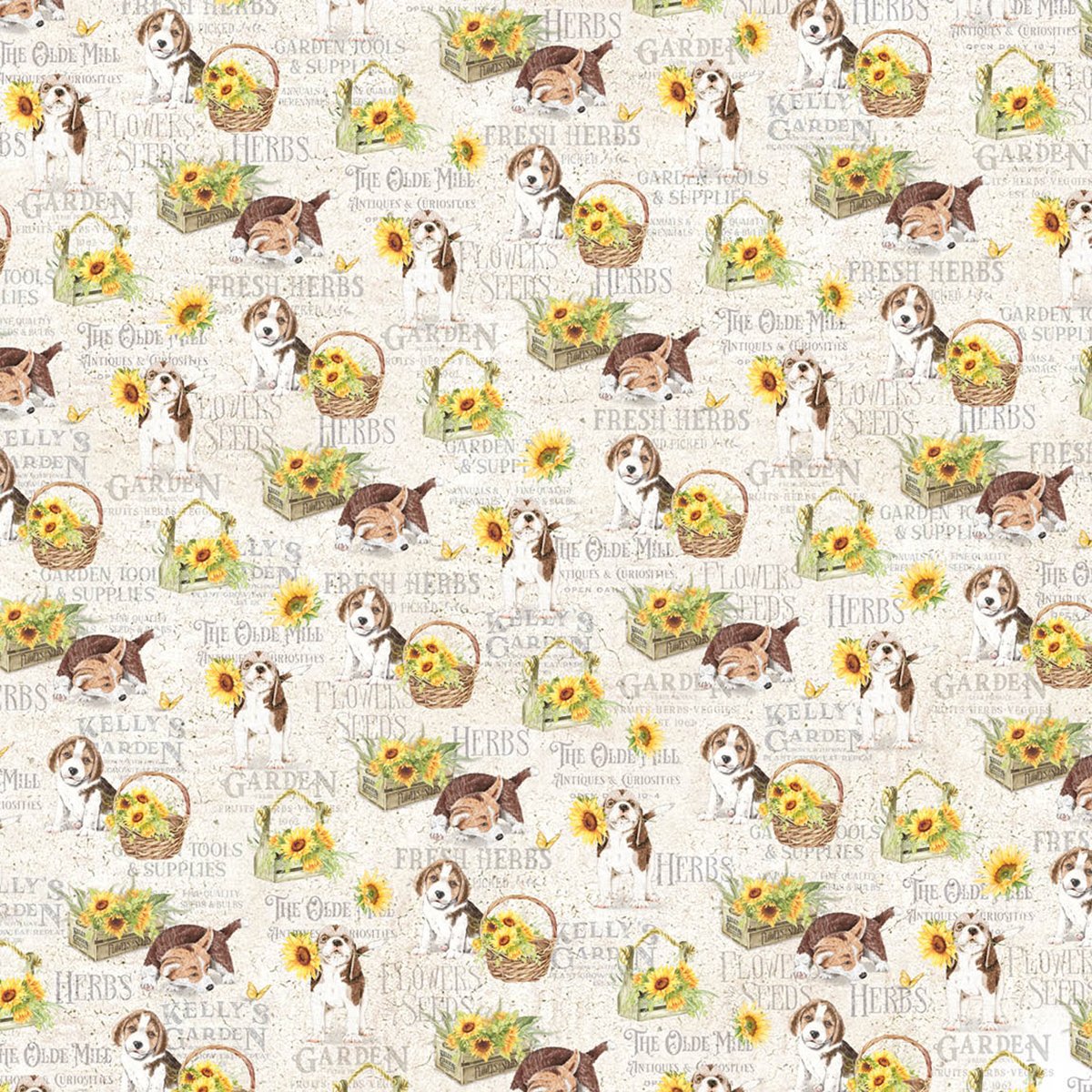 Ciao Bella Paperpad "Farmhouse Garden" 8x8 '' (20,3x20,3 cm)