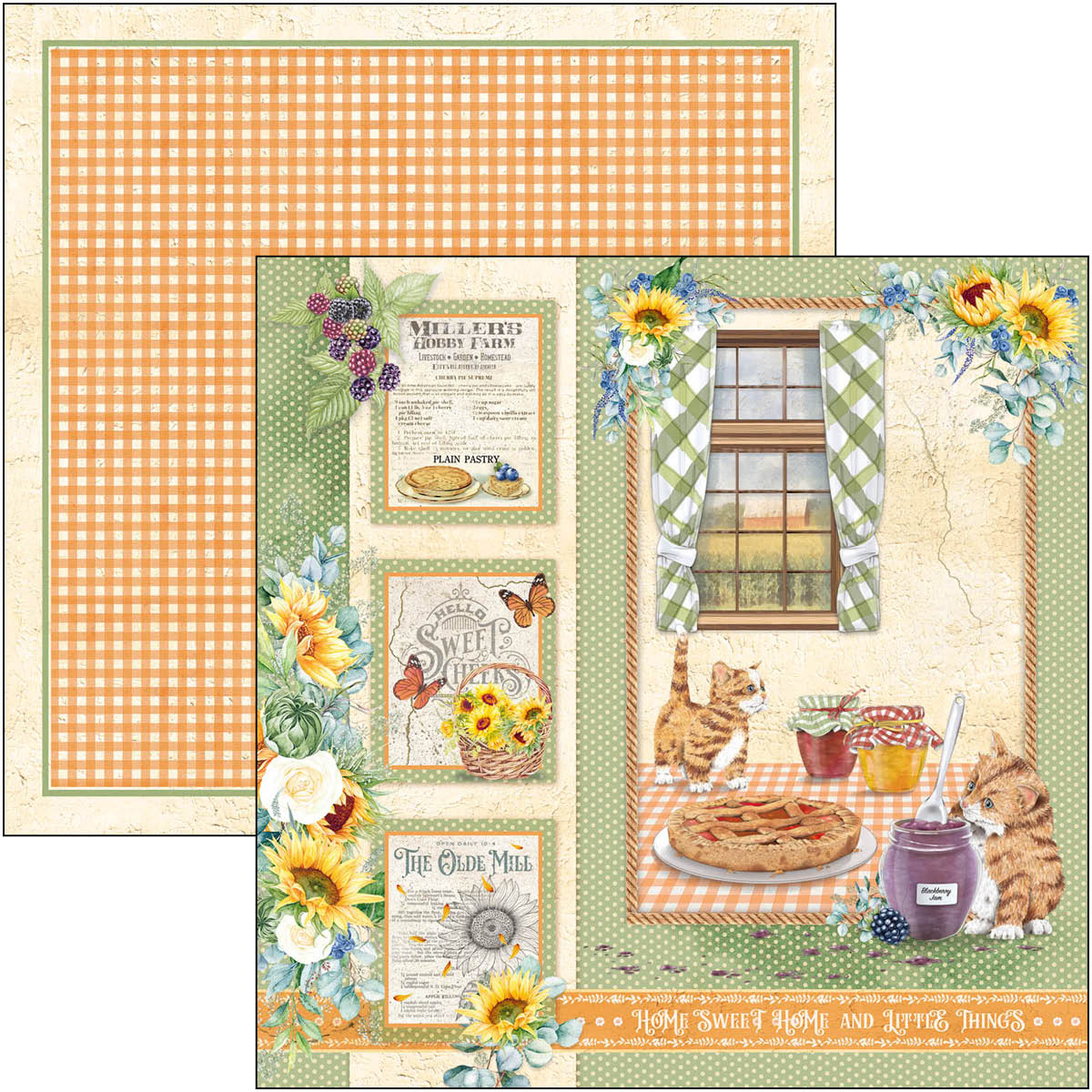 Ciao Bella Paperpad "Farmhouse Garden" 8x8 '' (20,3x20,3 cm)