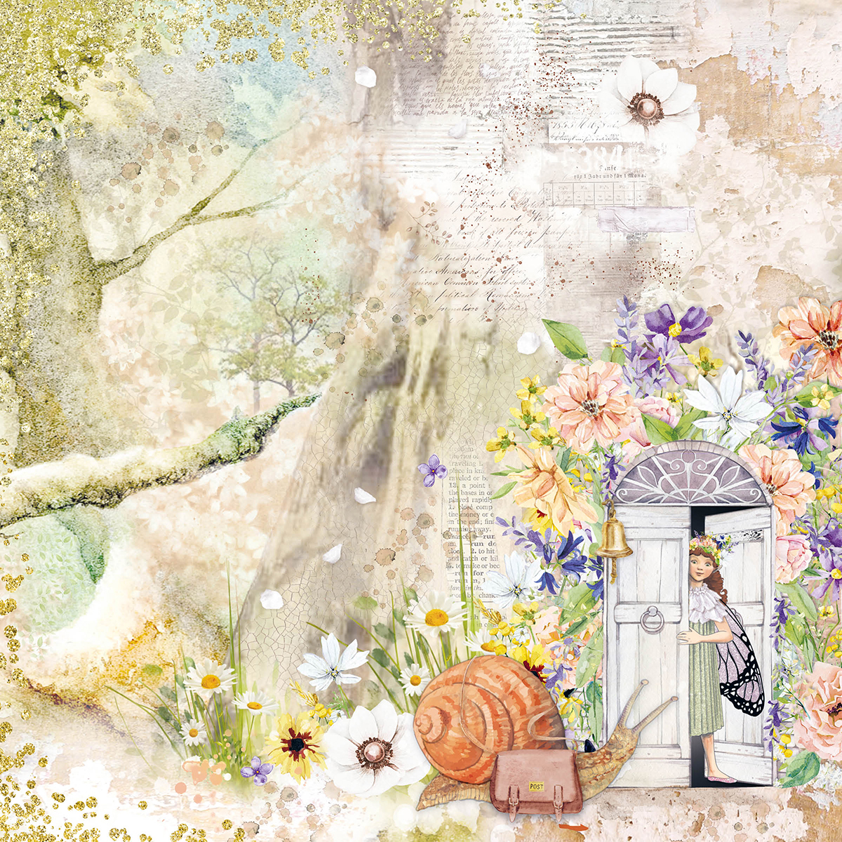 Ciao Bella Paperpad "Enchanted Land" 8x8 '' (20,3x20,3 cm)