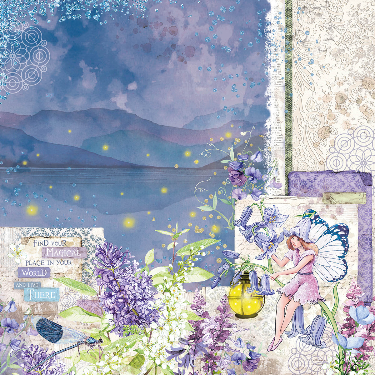 Ciao Bella Paperpad "Enchanted Land" 8x8 '' (20,3x20,3 cm)