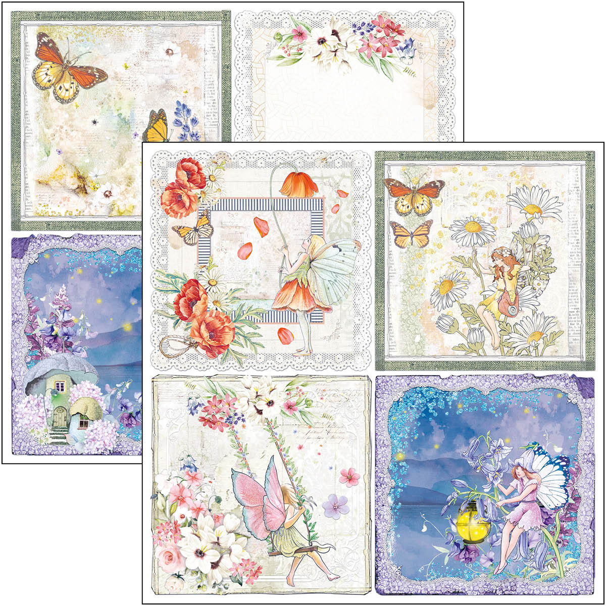 Ciao Bella Paperpad "Enchanted Land" 8x8 '' (20,3x20,3 cm)