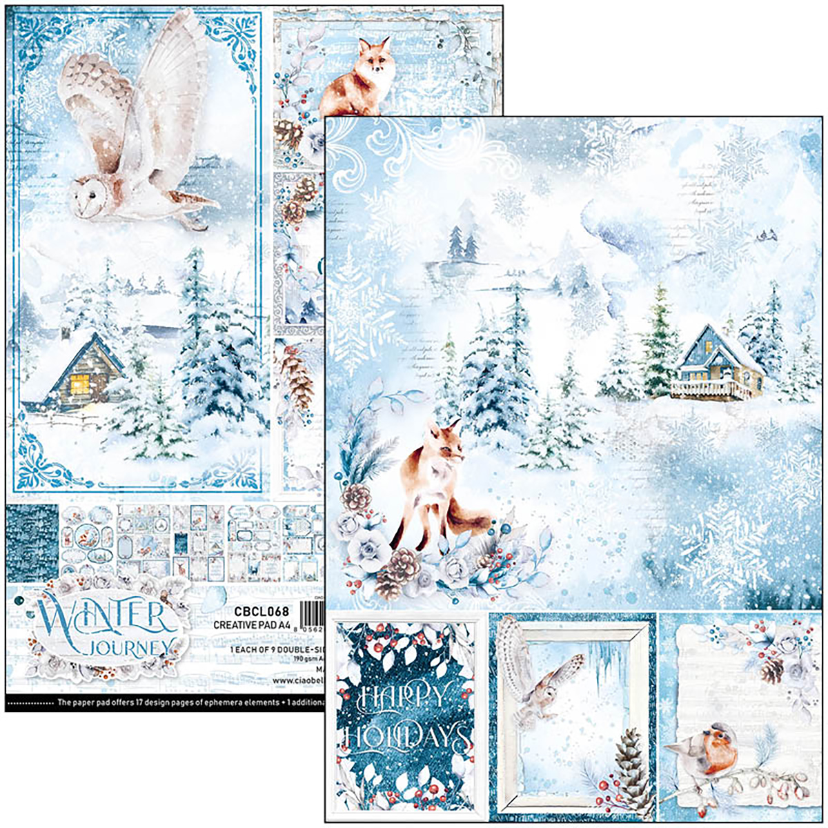 Ciao Bella Creative Pad A4 "Winter journey"