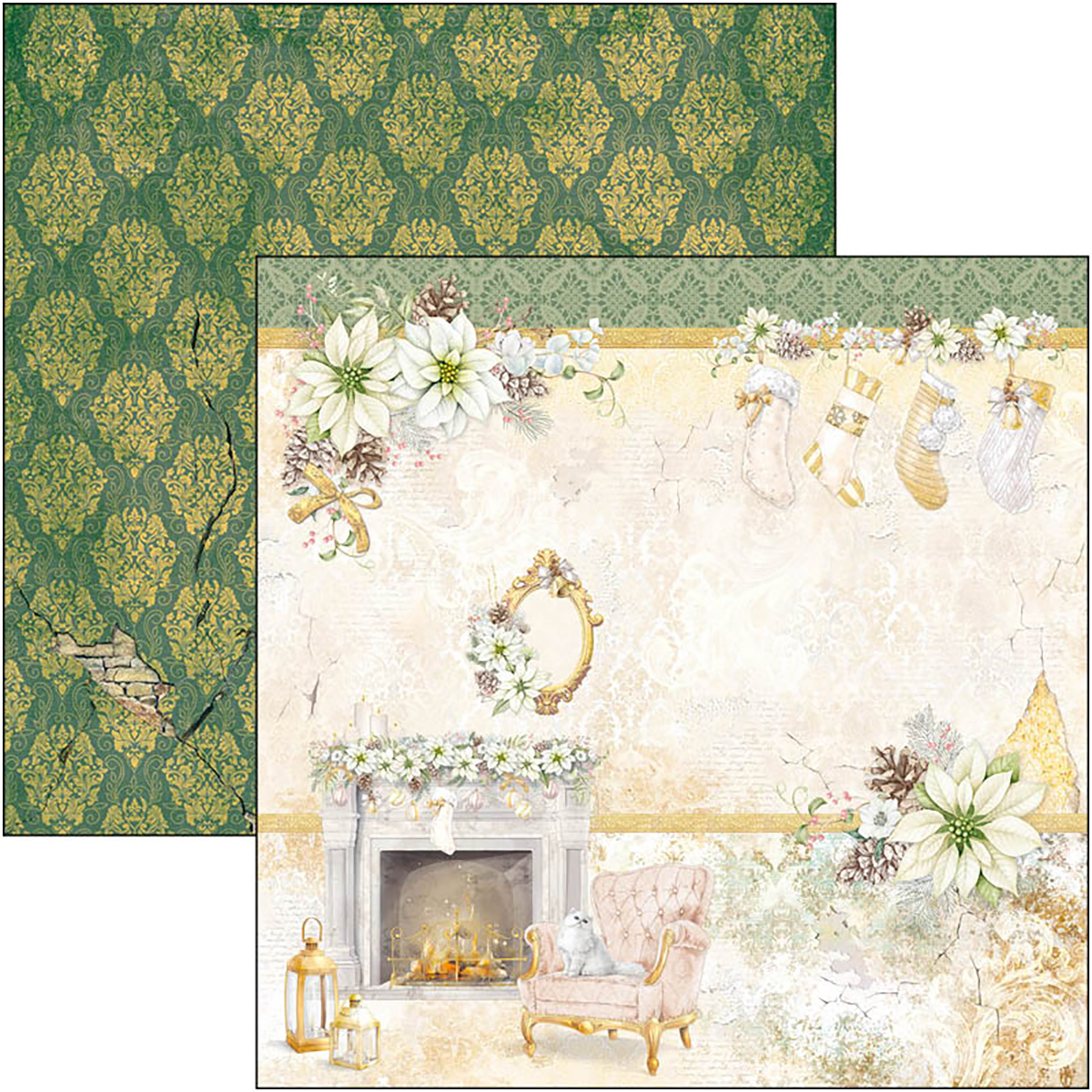 Ciao Bella Paperpad - 8x8 '' (20,3x20,3 cm) - Sparkling Christmas