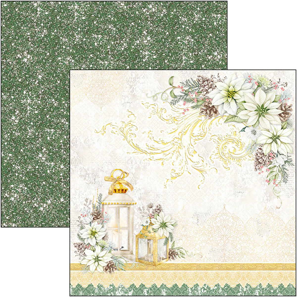 Ciao Bella Paperpad - 8x8 '' (20,3x20,3 cm) - Sparkling Christmas