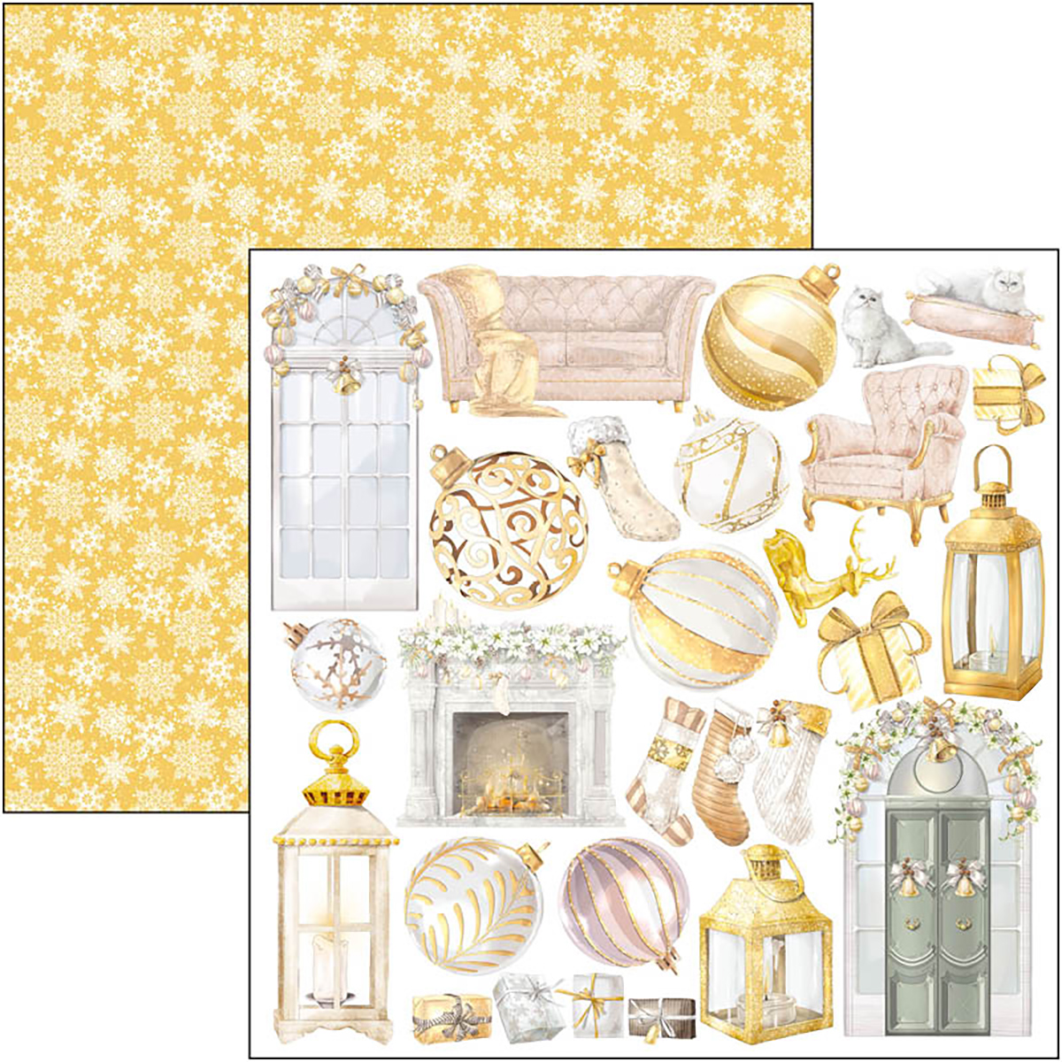 Ciao Bella Paperpad - 8x8 '' (20,3x20,3 cm) - Sparkling Christmas