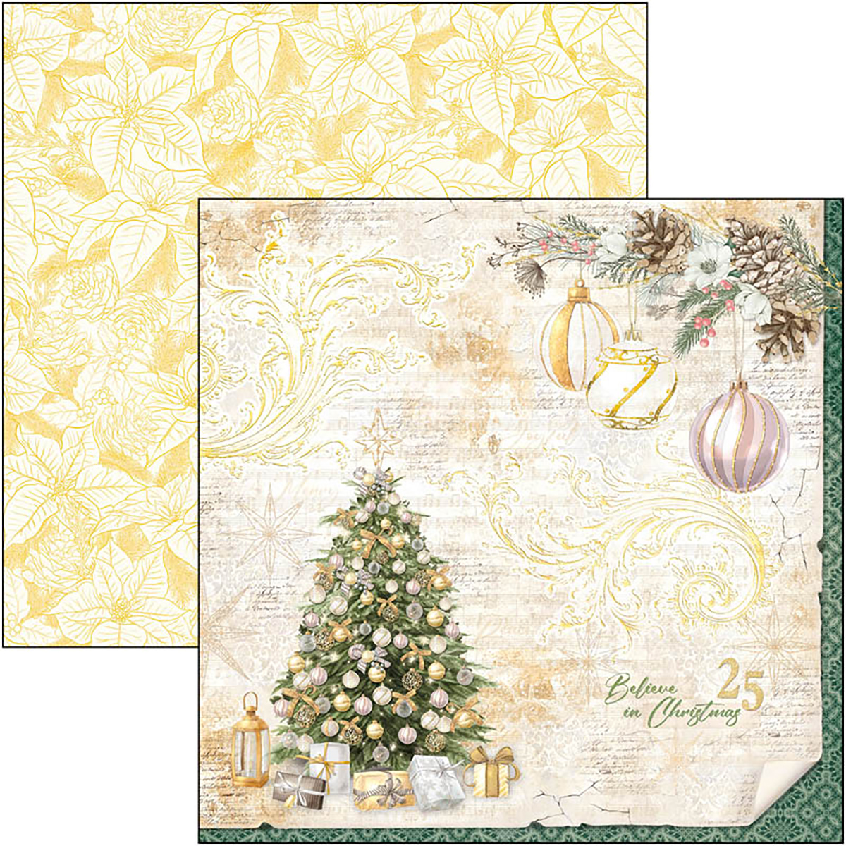 Ciao Bella Paperpad - 8x8 '' (20,3x20,3 cm) - Sparkling Christmas