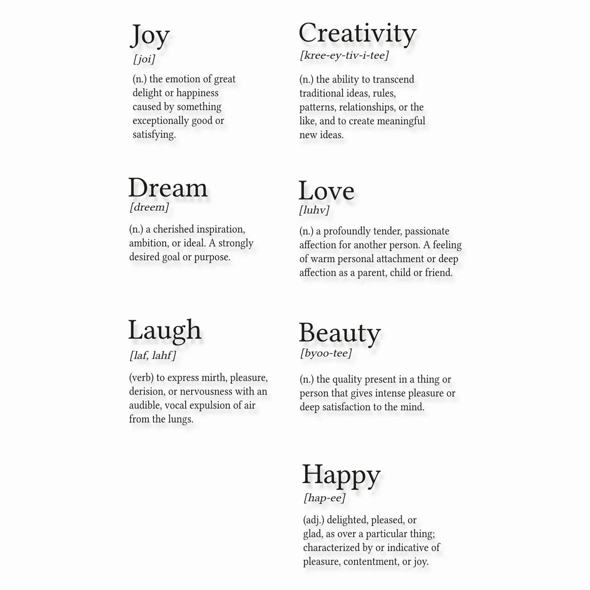 Sizzix • Clear Stamps - Dictionary Definitions