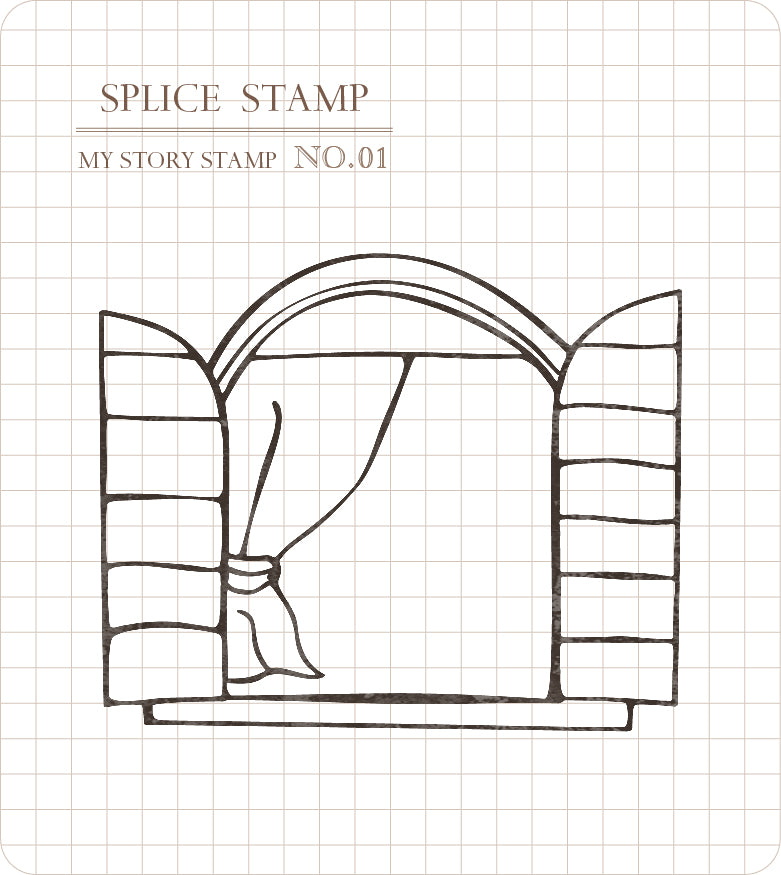 Mu Lifestyle Clear Stamps Set "Story Stamp Set 01 - There are stars tonight"