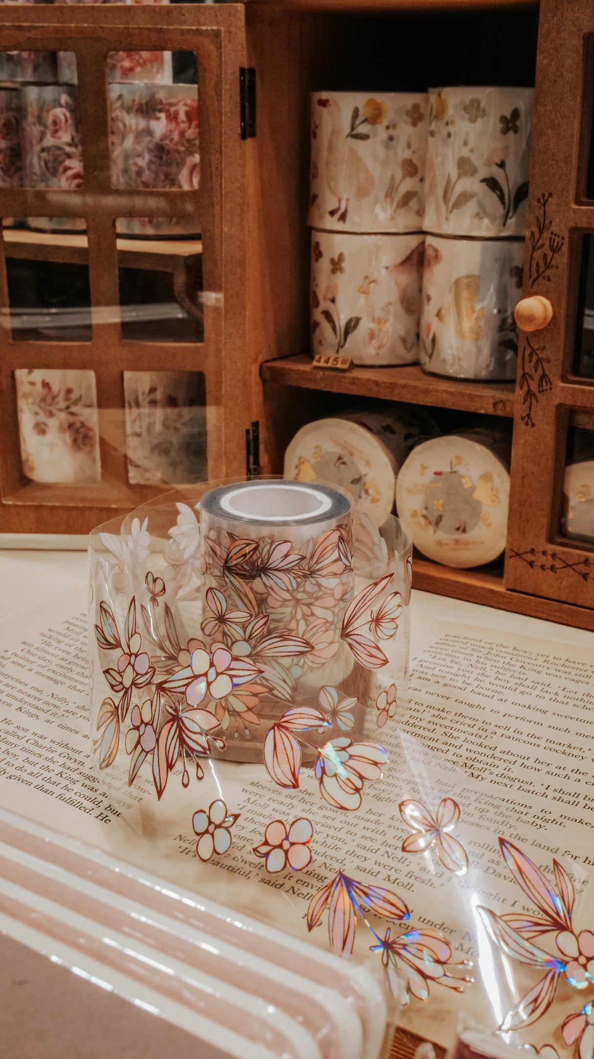 Meow Illustration - Pastel Imaginator Glossy PET tape with Iridescent