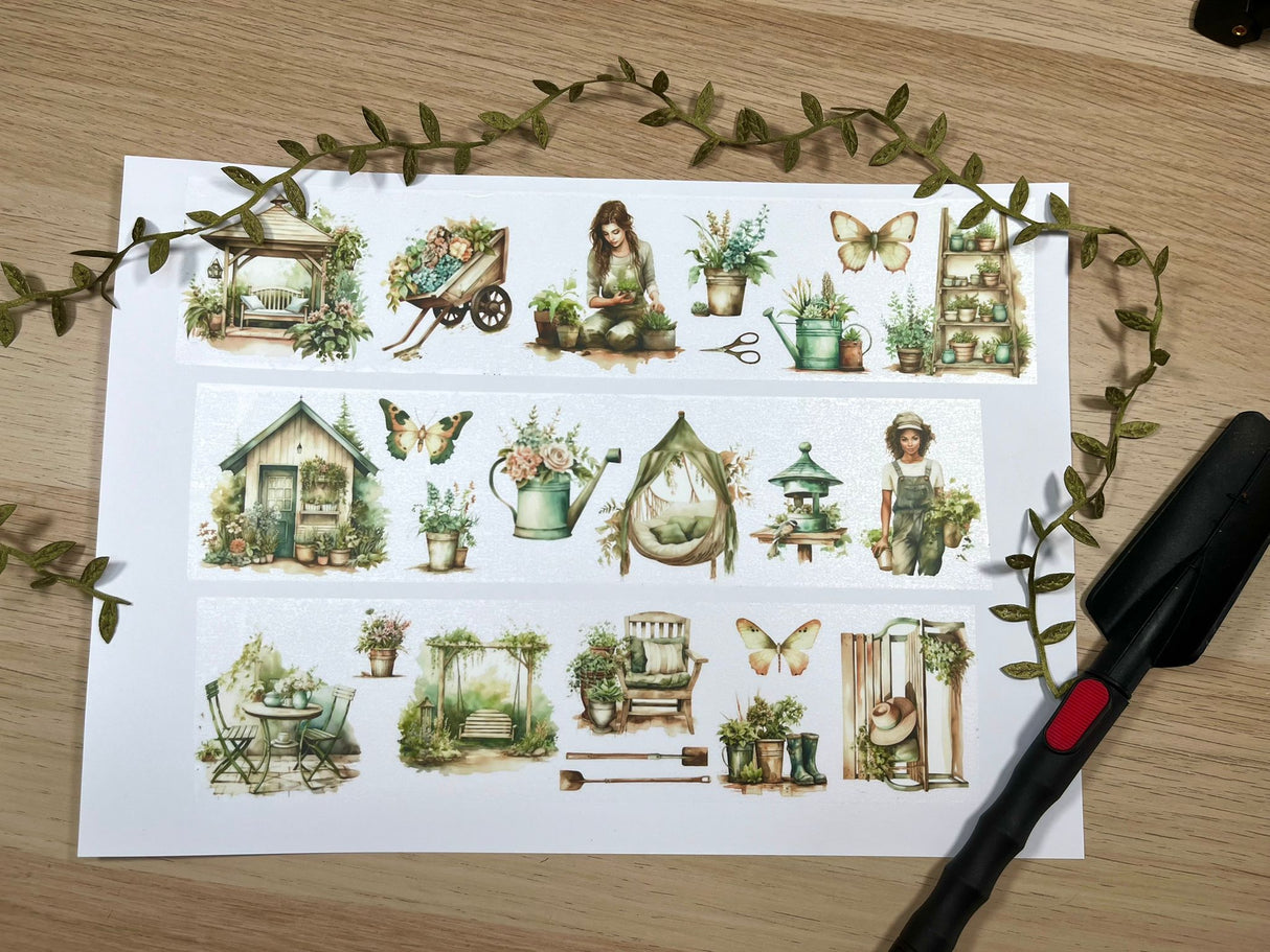 HappyVintageCrafter - Matte PET Tape - Gardening