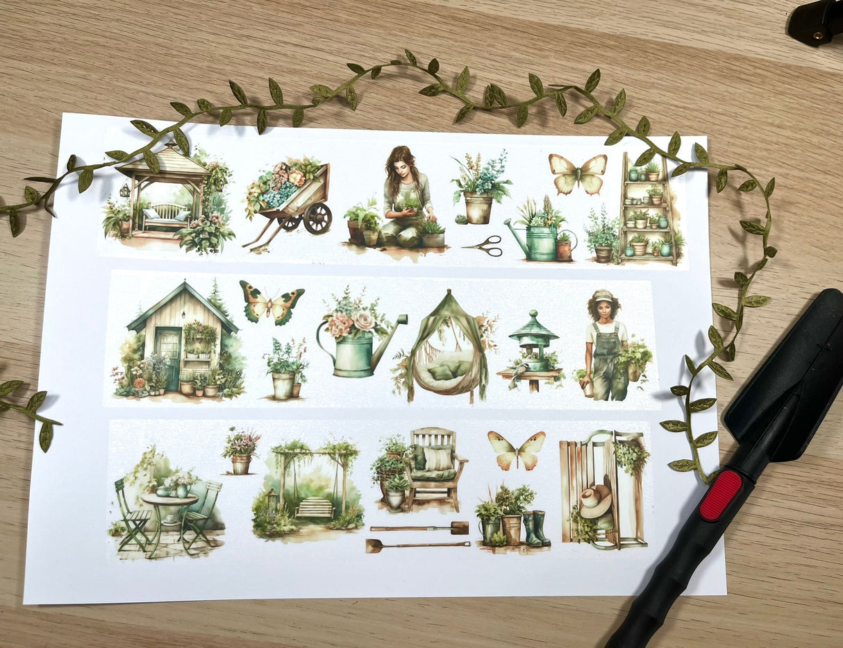 HappyVintageCrafter - Matte PET Tape - Gardening