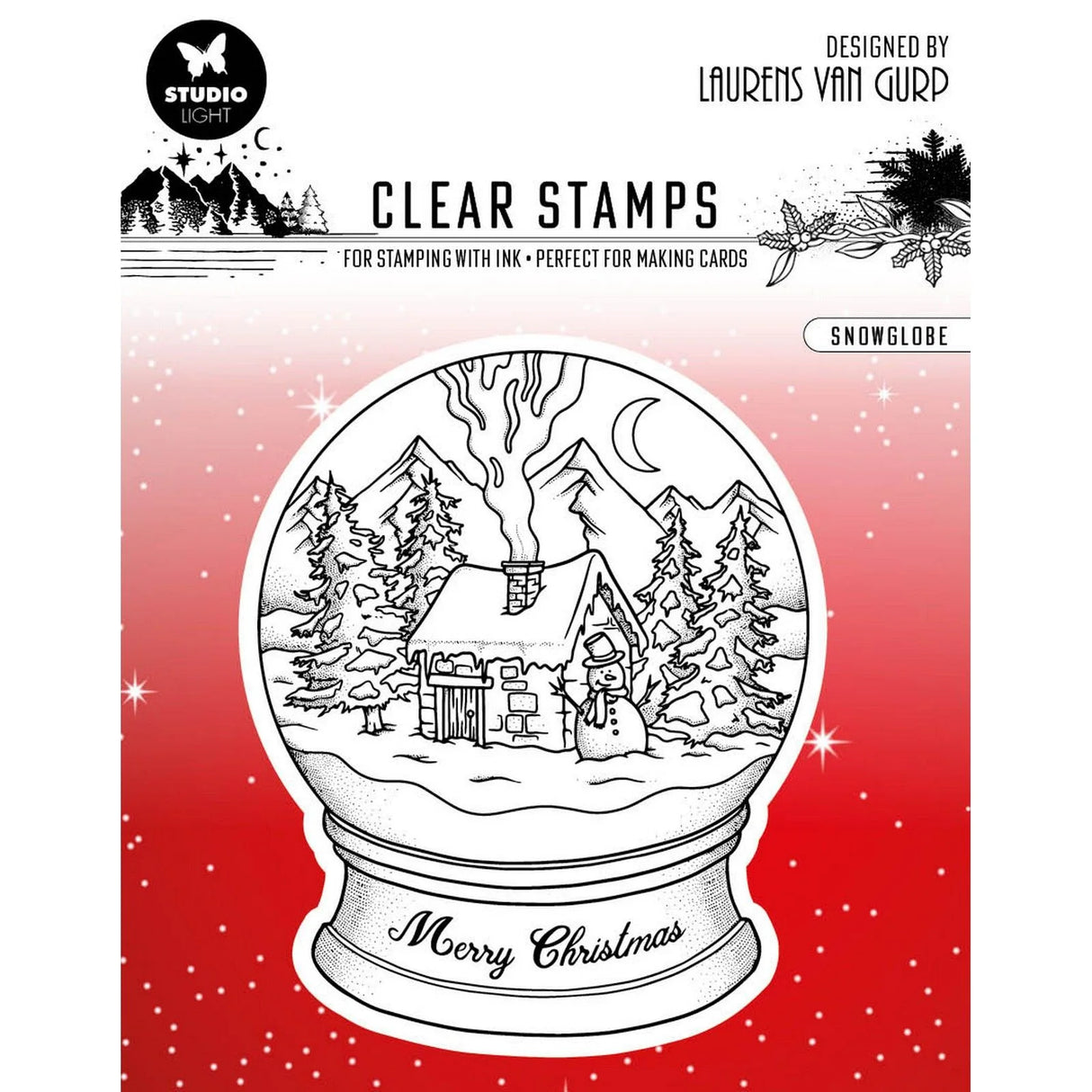 Studio Light • Essentials Clear Stamp - Stamp Snowglobe