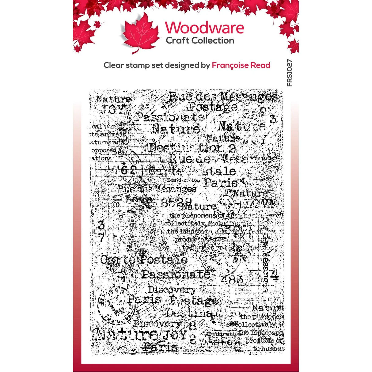 Woodware • Clear singles stempel - Worn Notebook Page