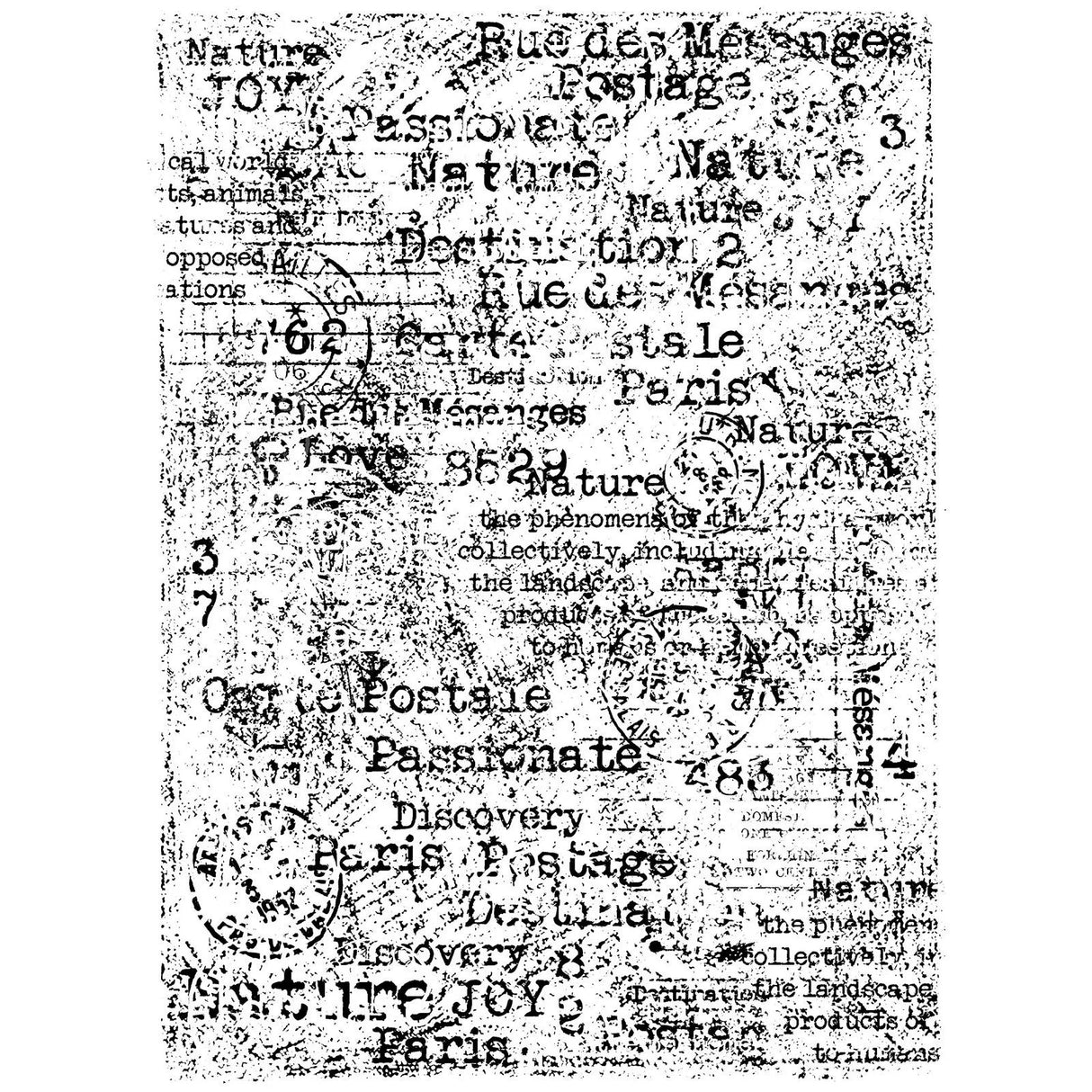 Woodware • Clear singles stempel - Worn Notebook Page