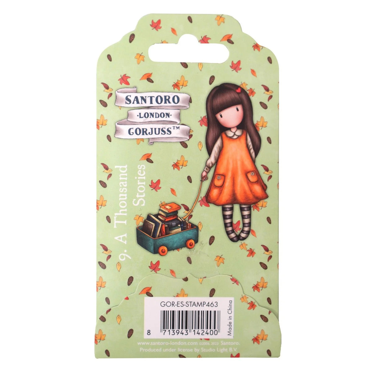 Studio Light • Gorjuss Cling Stamp - 9. School Girl & A Thousand Stories