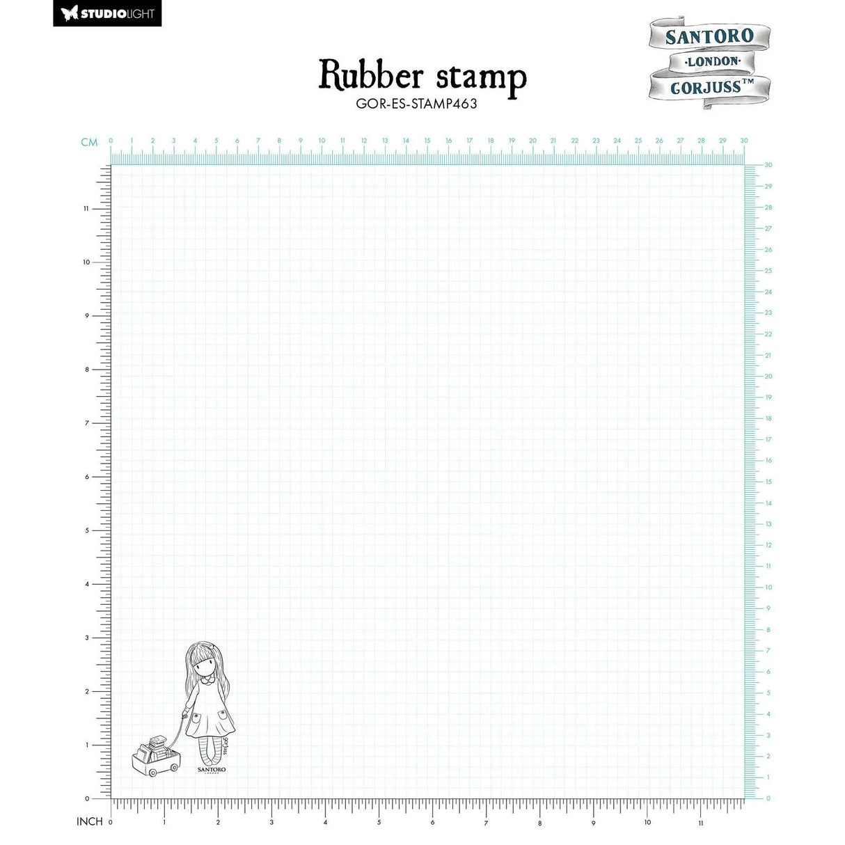 Studio Light • Gorjuss Cling Stamp - 9. School Girl & A Thousand Stories