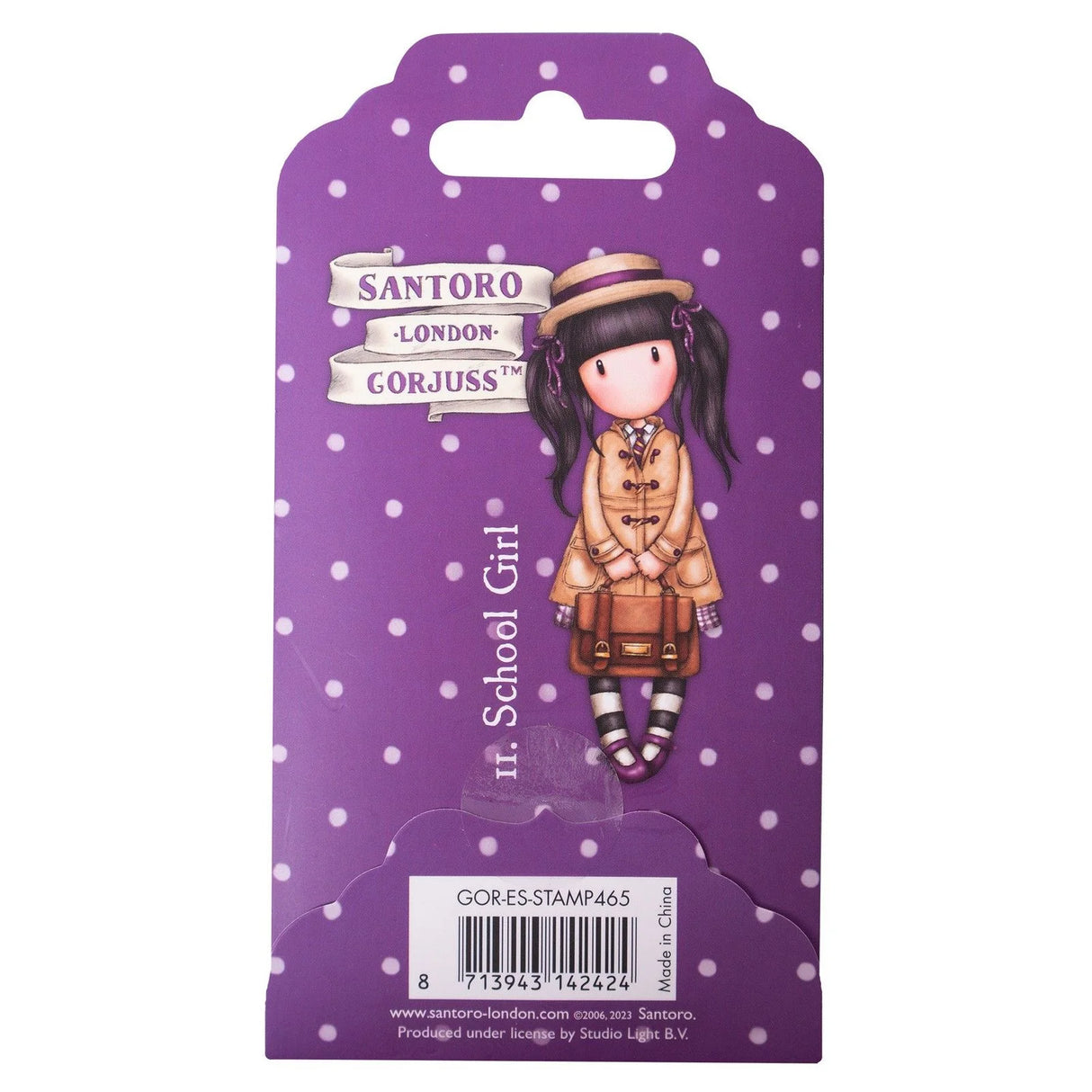 Studio Light • Gorjuss Cling Stamp - 11. School Girl - B