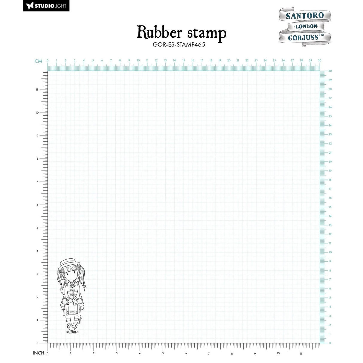 Studio Light • Gorjuss Cling Stamp - 11. School Girl - B