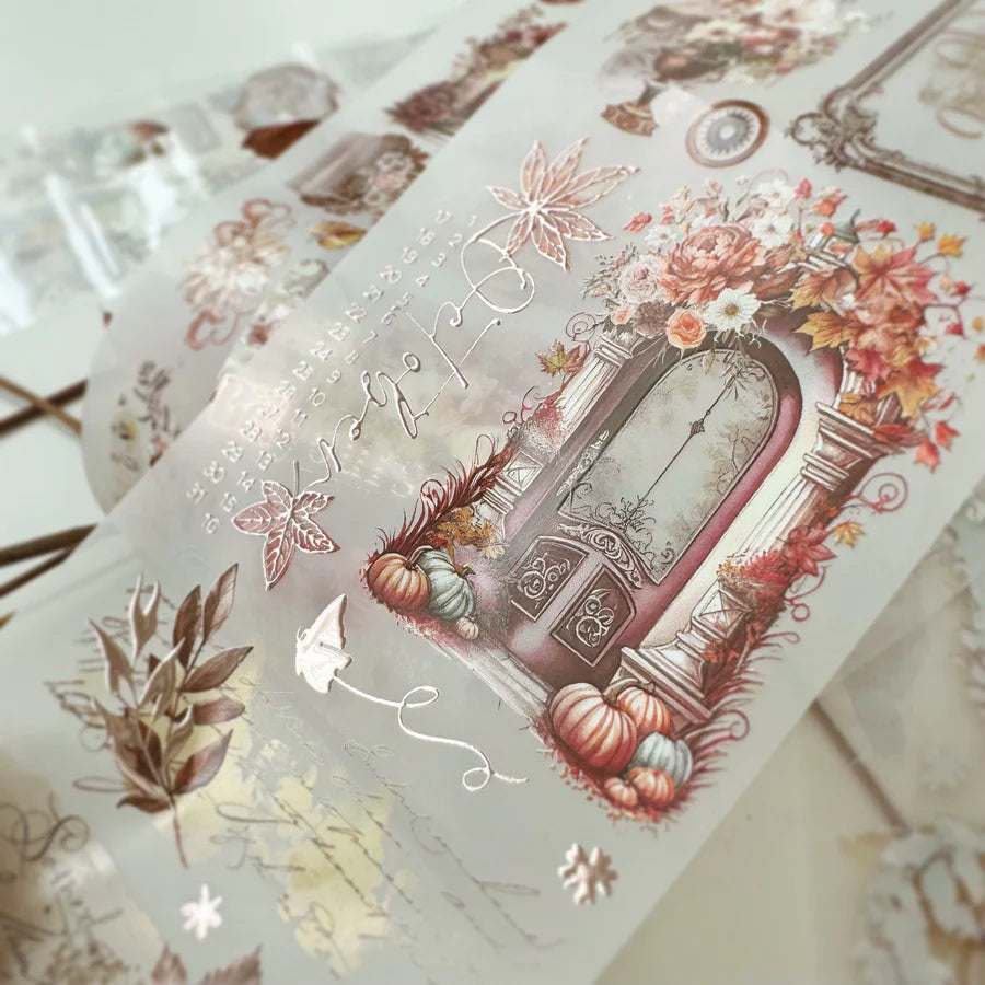 Journal Pages “FALLING FOR FALL” ROSE GOLD FOIL & MATTE PET TAPE