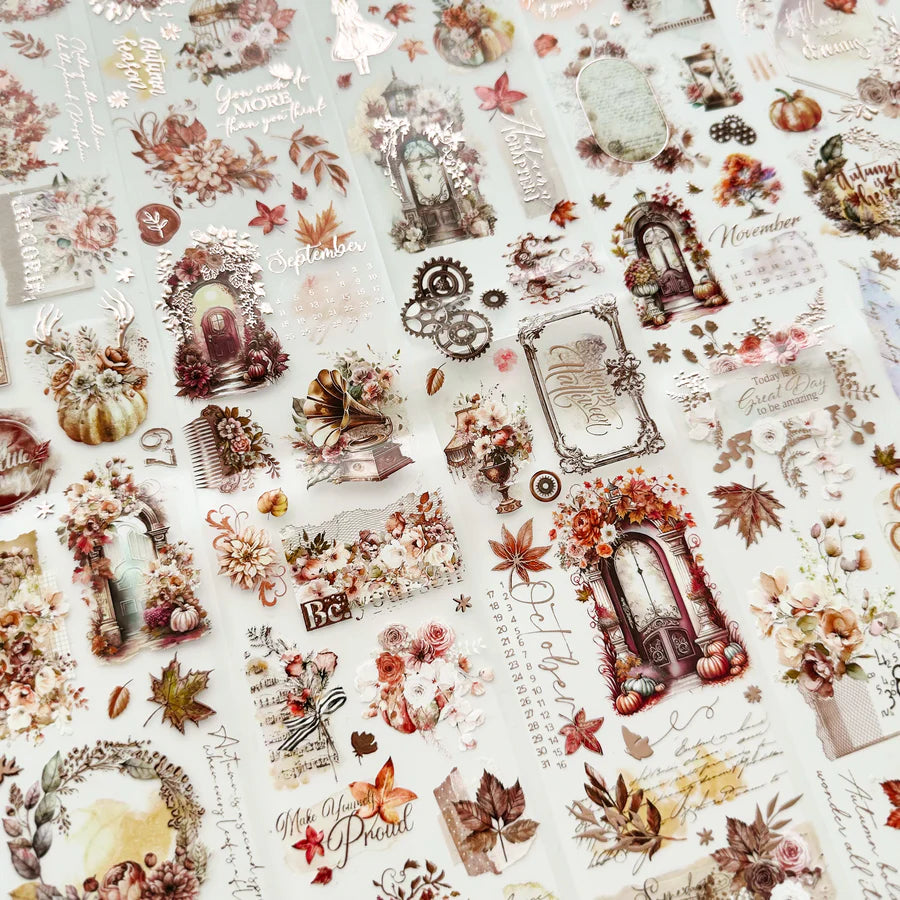 Journal Pages “FALLING FOR FALL” ROSE GOLD FOIL & MATTE PET TAPE