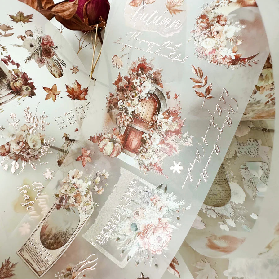 Journal Pages “FALLING FOR FALL” ROSE GOLD FOIL & MATTE PET TAPE