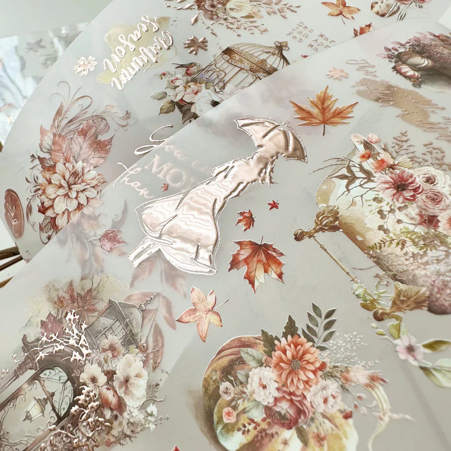 Journal Pages “FALLING FOR FALL” ROSE GOLD FOIL & MATTE PET TAPE
