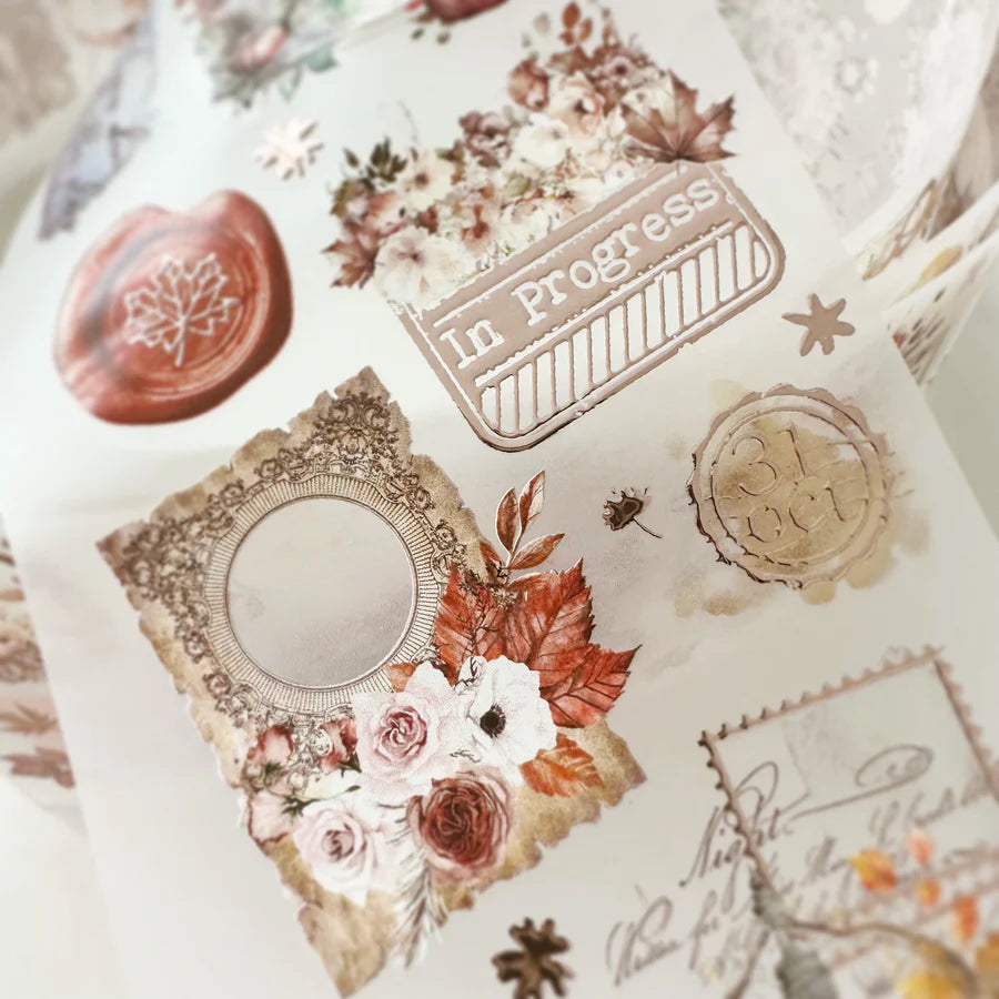 Journal Pages “FALLING FOR FALL” ROSE GOLD FOIL & MATTE PET TAPE