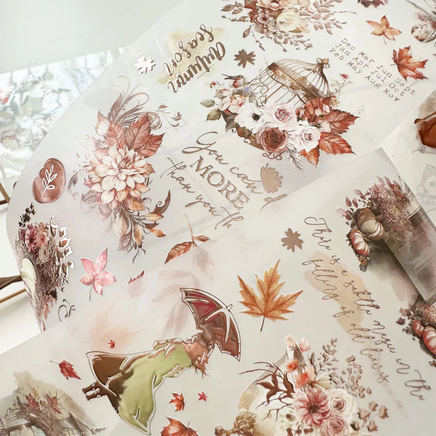 Journal Pages “FALLING FOR FALL” ROSE GOLD FOIL & MATTE PET TAPE