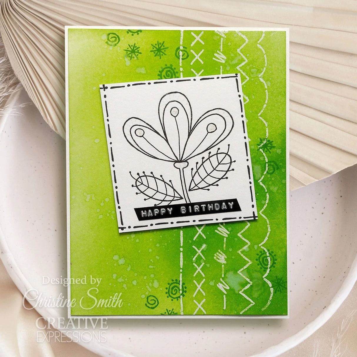 Woodware • Clear singles stempel Set - Doodle Stitches