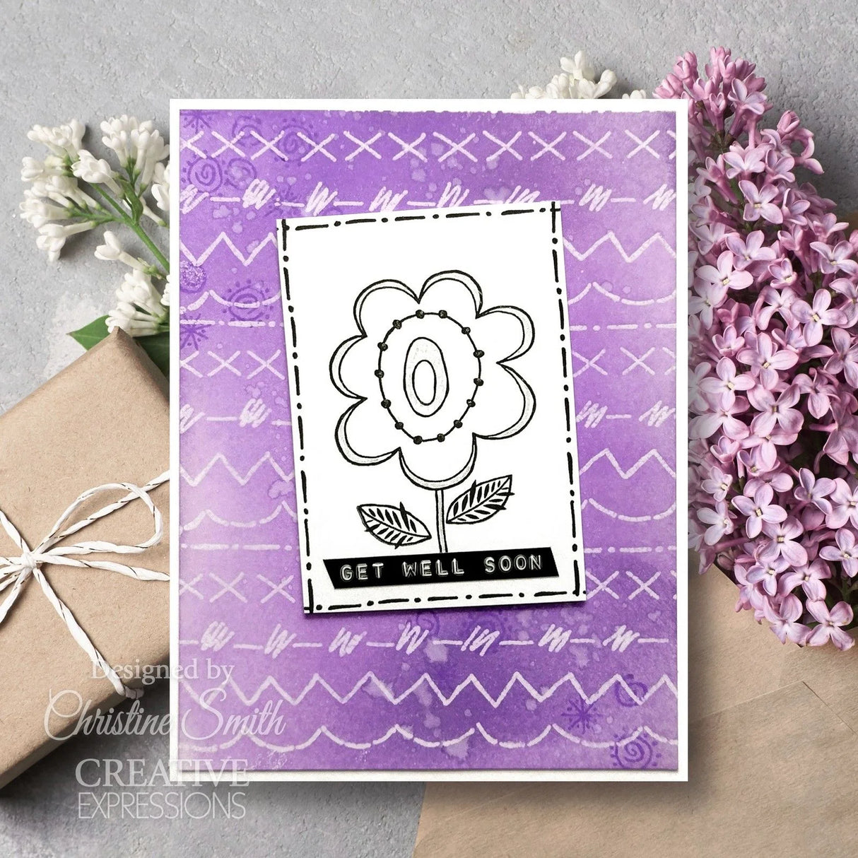 Woodware • Clear singles stempel Set - Doodle Stitches