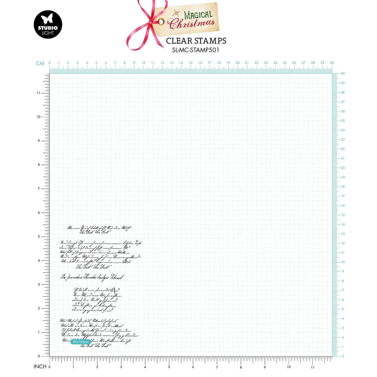 Studio Light • Magical Christmas Silikonstempel - Christmas Script