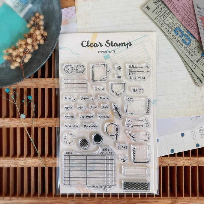 Papierplatz Clear Stamp "Notebook A"