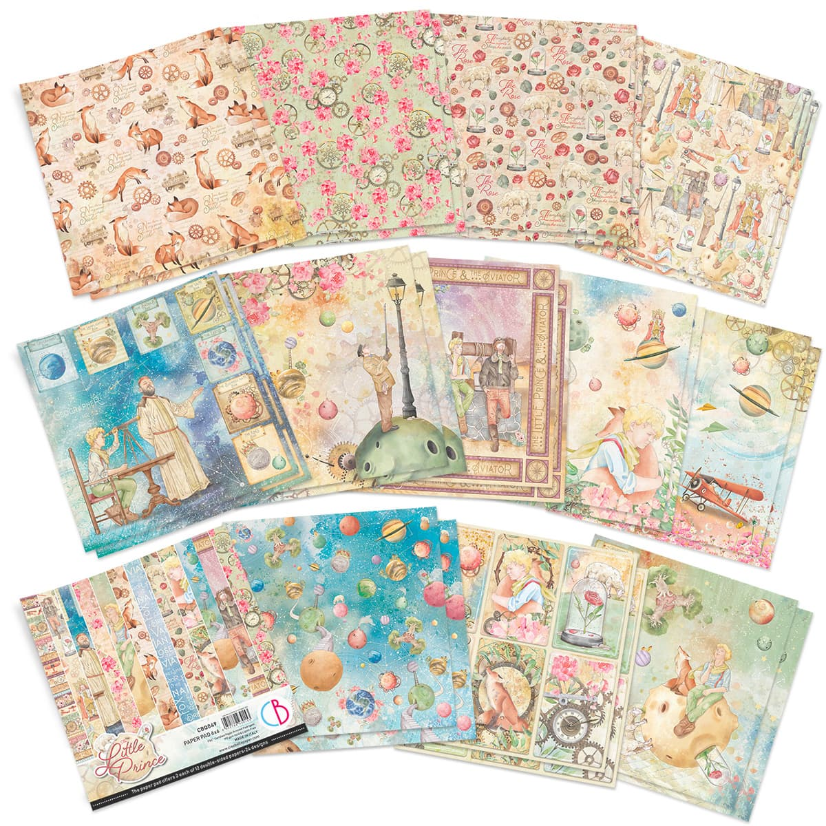 Ciao Bella Paper Pad "The Little Prince" 6x6 '' (15x15 cm)