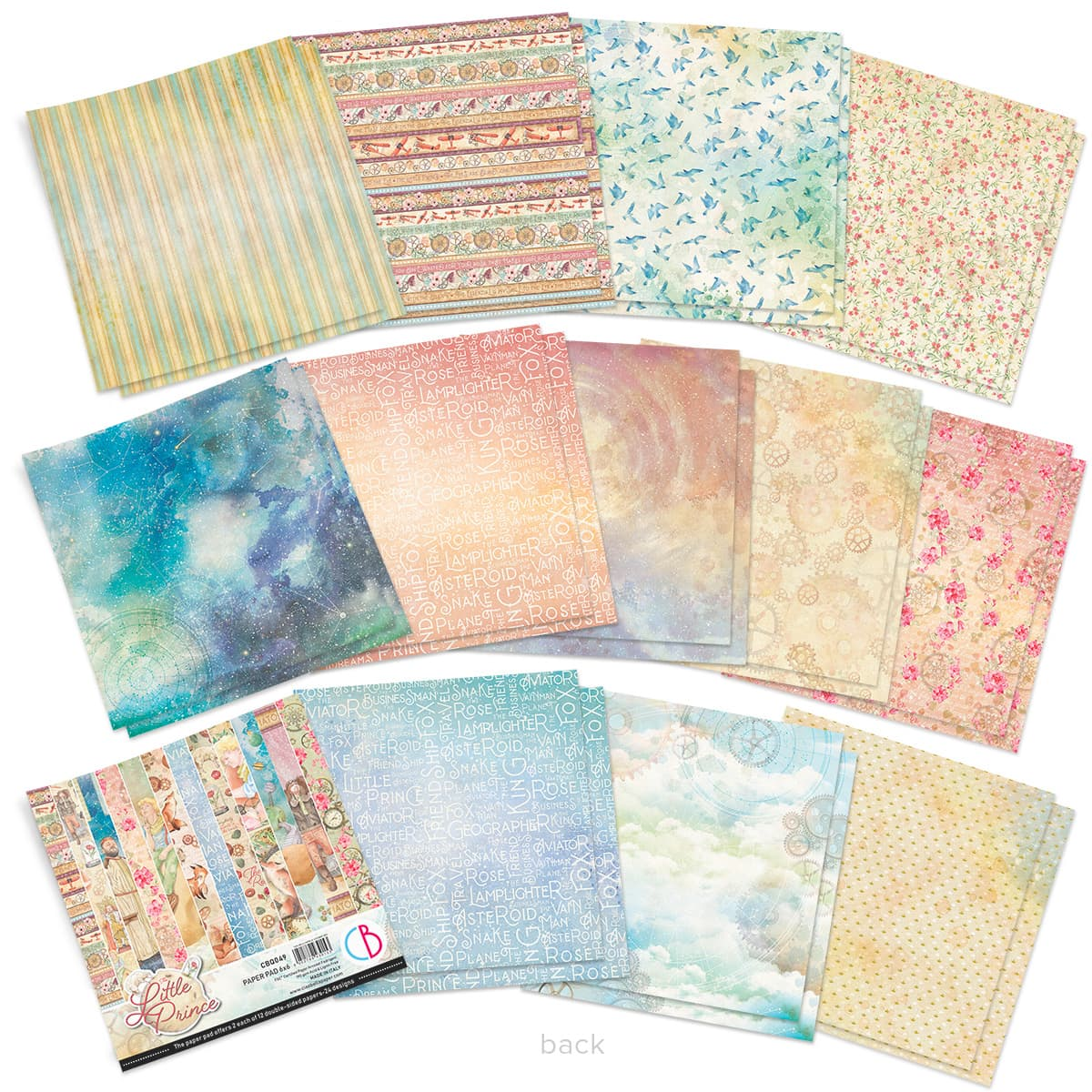 Ciao Bella Paper Pad "The Little Prince" 6x6 '' (15x15 cm)