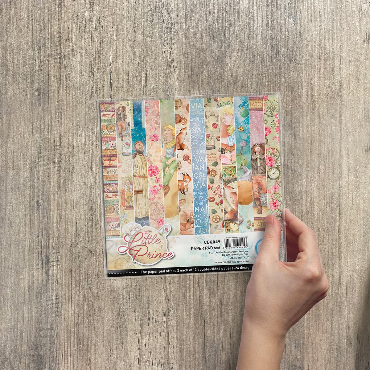 Ciao Bella Paper Pad "The Little Prince" 6x6 '' (15x15 cm)