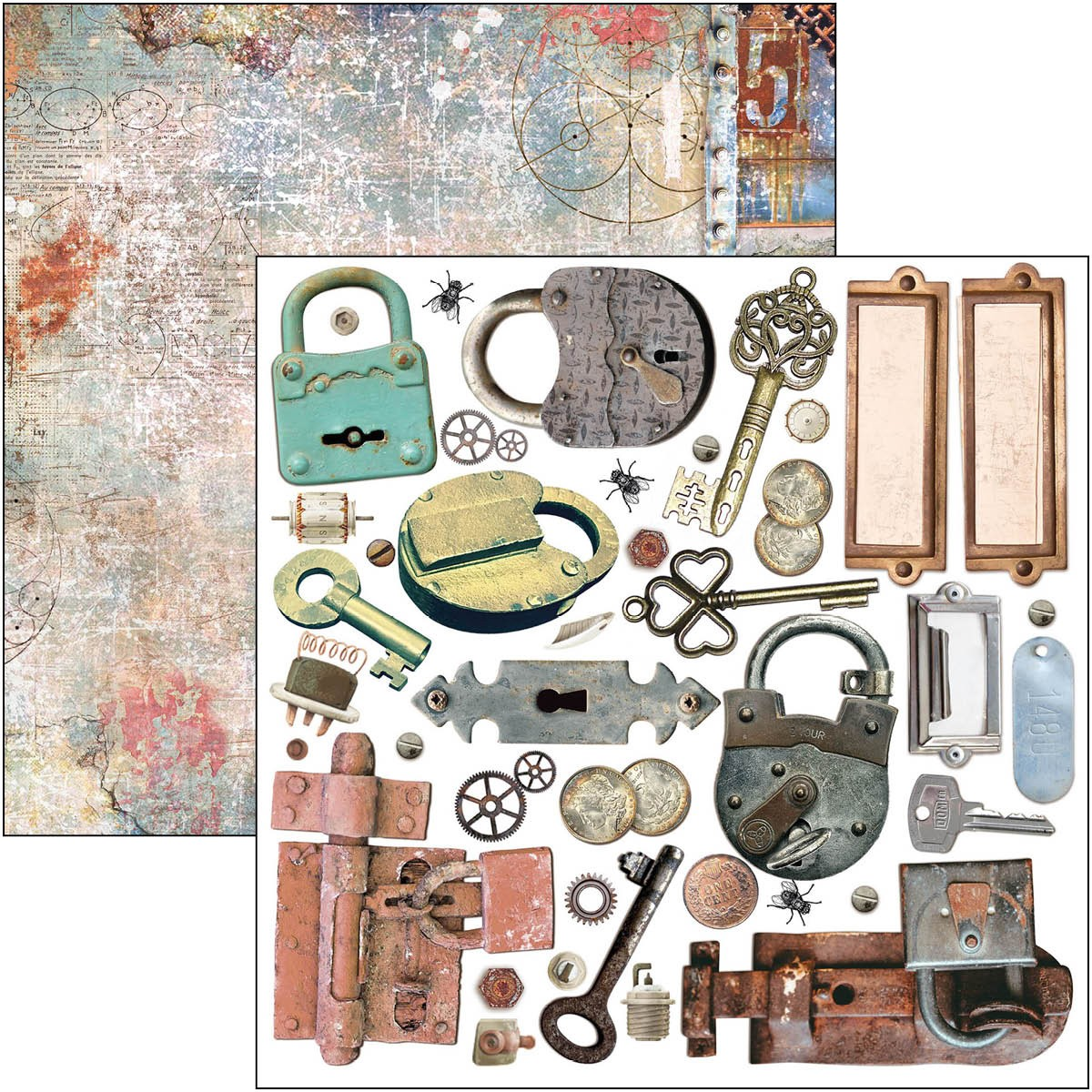 Ciao Bella Paper Pad "Engine of the Future" 6x6 '' (15x15 cm)