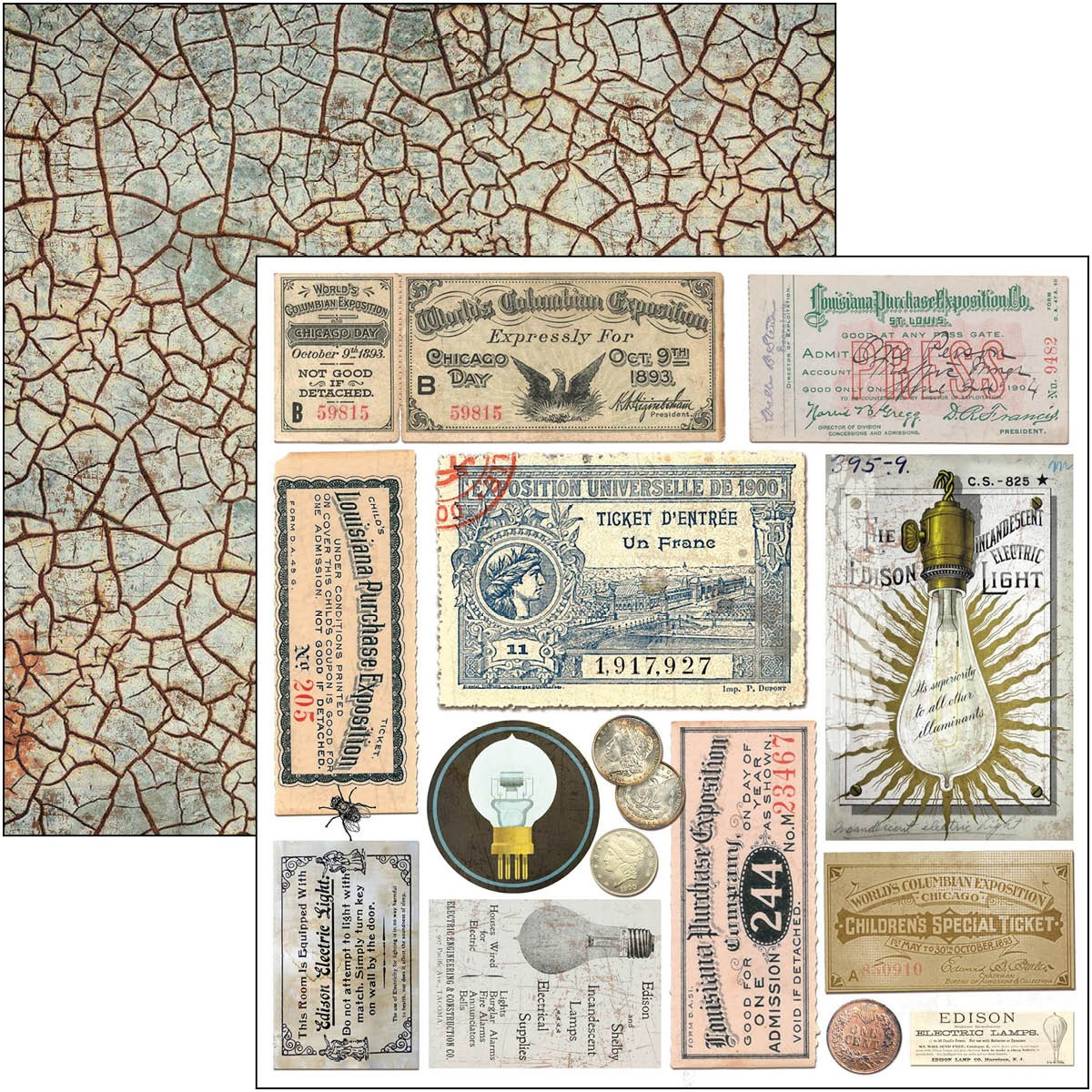 Ciao Bella Paper Pad "Engine of the Future" 6x6 '' (15x15 cm)