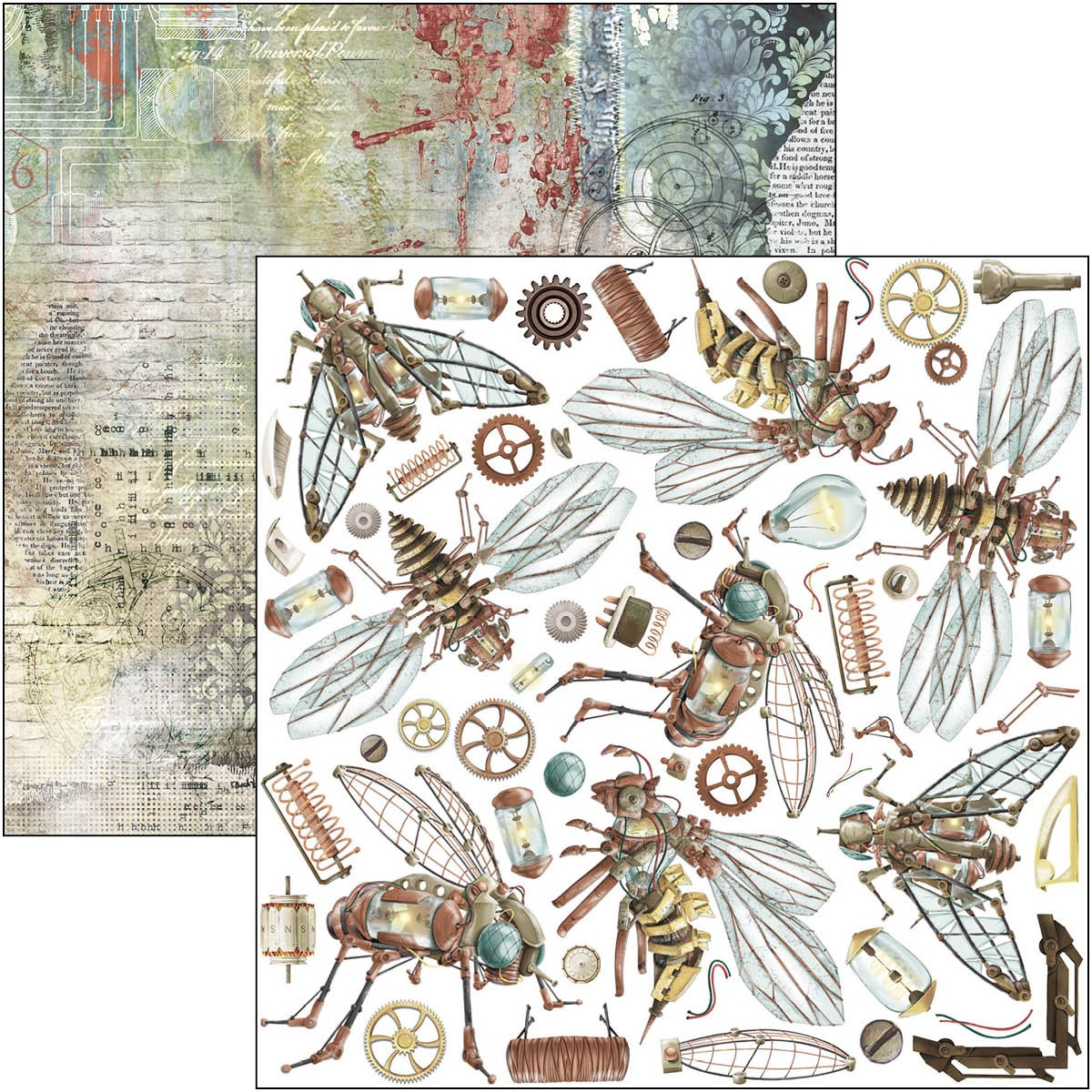 Ciao Bella Paper Pad "Engine of the Future" 6x6 '' (15x15 cm)