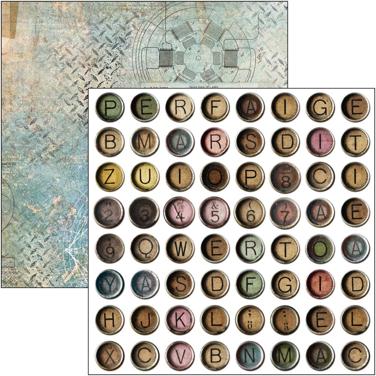 Ciao Bella Paper Pad "Engine of the Future" 6x6 '' (15x15 cm)