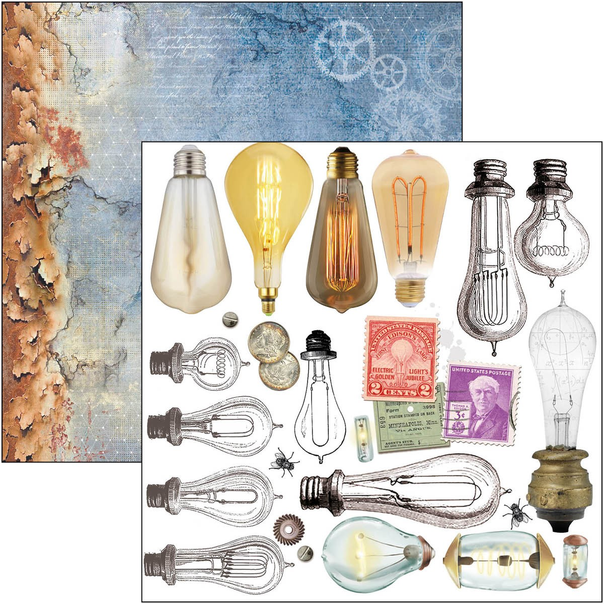 Ciao Bella Paper Pad "Engine of the Future" 6x6 '' (15x15 cm)