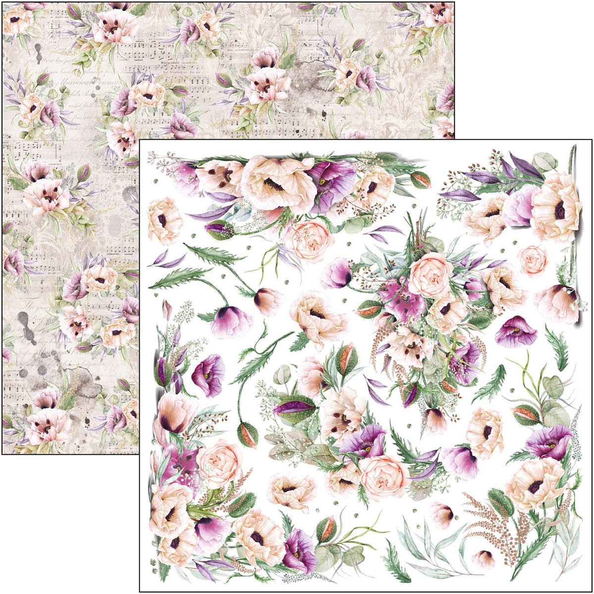 Ciao Bella Paper Pad "Le Cygne Noir" 6x6 '' (15x15 cm)