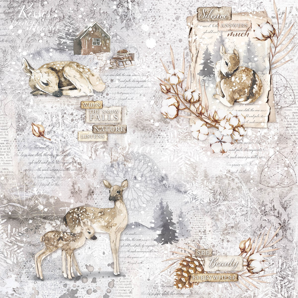 Ciao Bella Paperpad "Cozy Moments" 8x8 '' (20,3x20,3 cm)