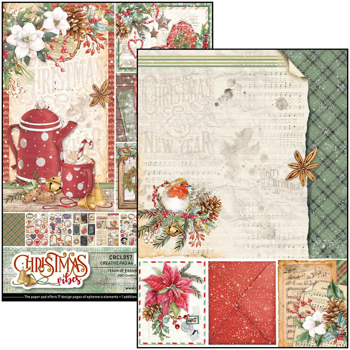 Ciao Bella Creative Pad A4 "Christmas Vibes"
