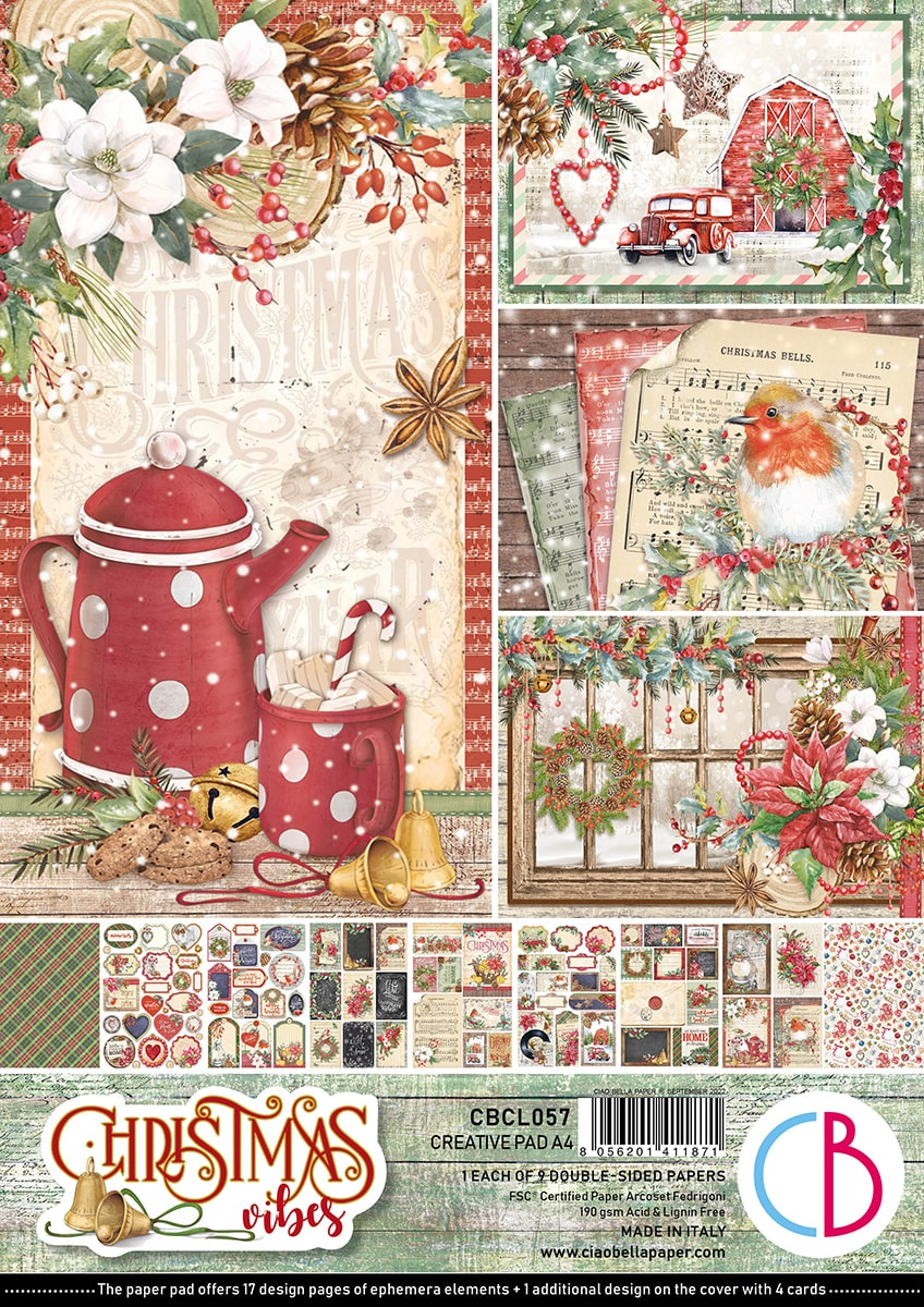 Ciao Bella Creative Pad A4 "Christmas Vibes"